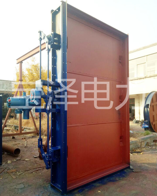 電動(dòng)雙百葉擋板門(mén)